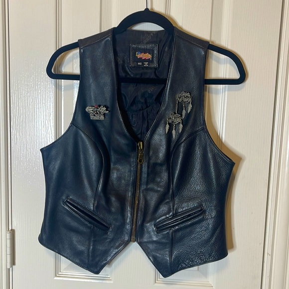 Easy Rider | Jackets & Coats | Easy Rider Genuine Leather Zip Front ...